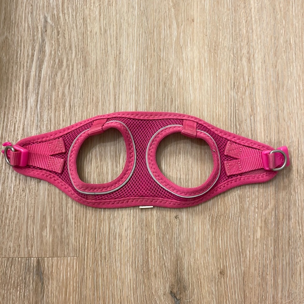 XXS pink dog harness